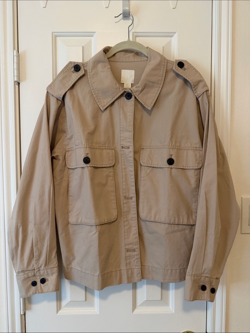 H&M Beige Trench Coat Jacket